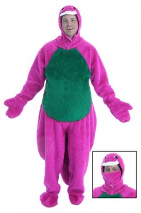 Barney Adult Costume