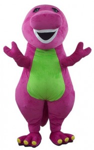  Barney Mascot Costume