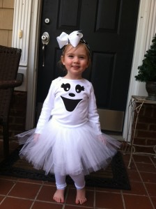 Easy Toddler Ghost Costume