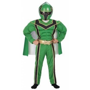 Green Power Ranger Costume Kids