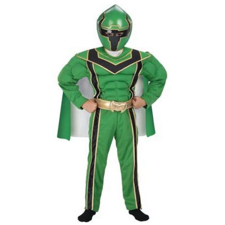 Green Power Ranger Costume Kids.