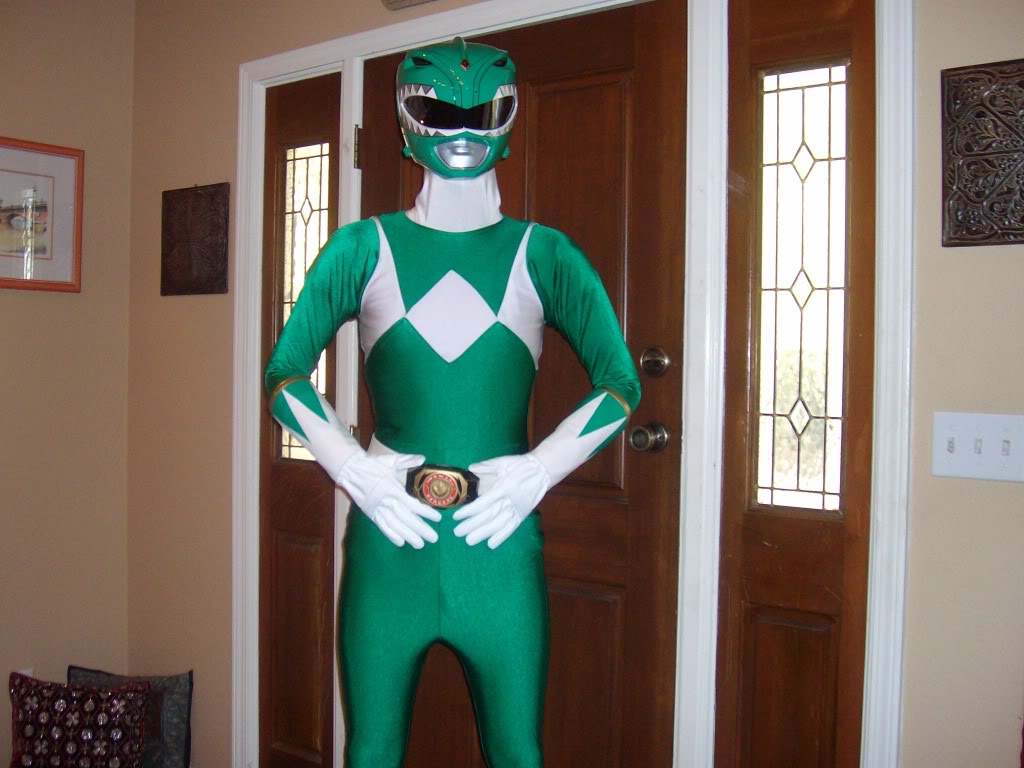 Green Power Ranger Kids Costume.