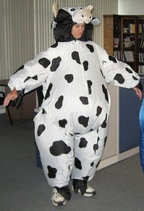 Inflatable Cow Costume