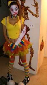 Killer Clown Costume Girl