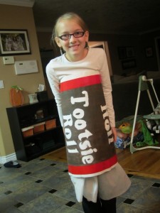 Tootsie Roll Halloween Costume