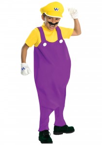 Waluigi Costume Boy