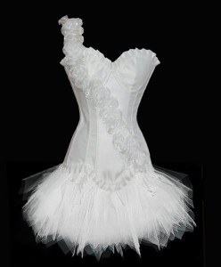 White Burlesque Costume