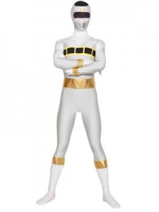 White Power Ranger Costume Adult