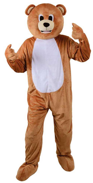 Man in teddy bear sales suit