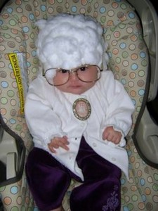 Old Lady Baby Costume