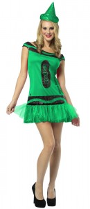 Green Crayon Costume