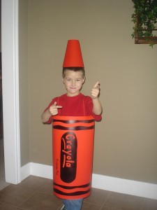 Homemade Crayon Costume