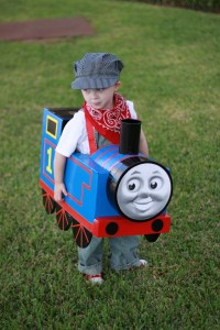 Homemade Thomas the Train Costume