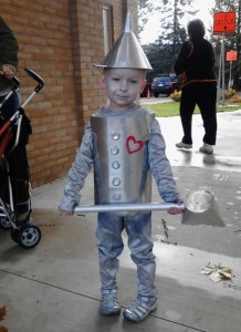 Homemade Tin Man Costume