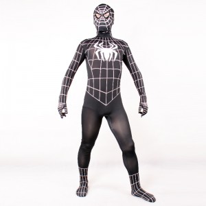 Mens Black Spiderman Costume