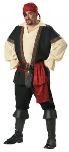 Mens Plus Size Pirate Costume