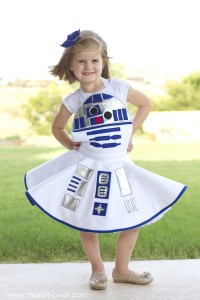 R2D2 Costume Girls