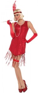 Red Flapper Girl Costume