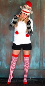 Womens Sock Monkey Costume